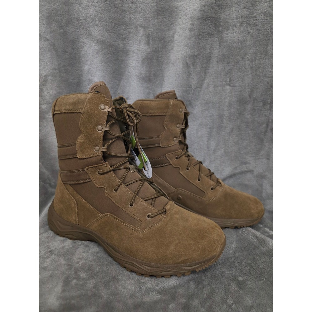 Interceptor Men Tactical Work Shoes Coyote Brown Leather Boots MNIN27DP001 13